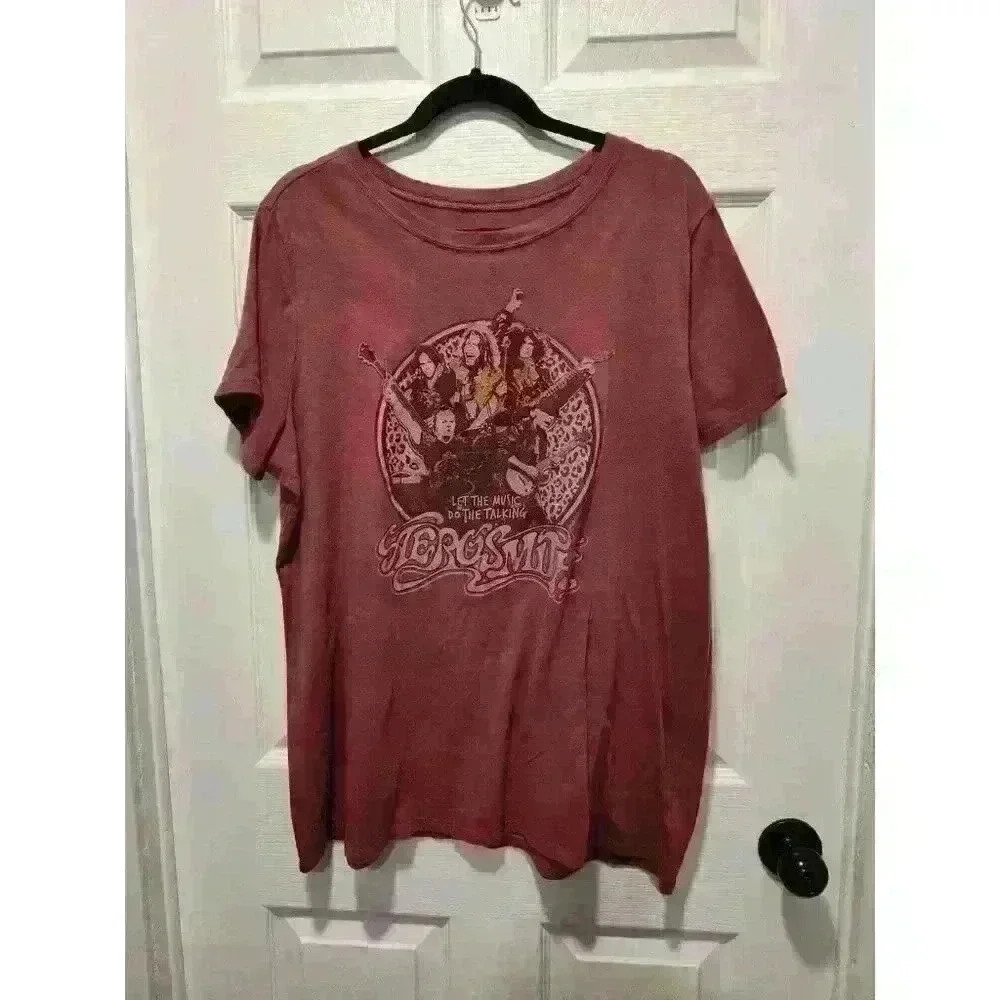 Aerosmith Top Size 2 By The Vinyl Icons Graphic Tee Let The Music Do The Talking